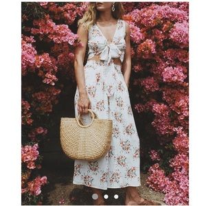 Flynn Skye Amelia Wrap Top Dylan Wide Leg Pant in Day Desire Floral size Med/XX